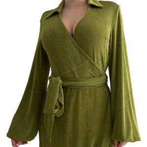 Princess Polly Party Time Green Mini Dress